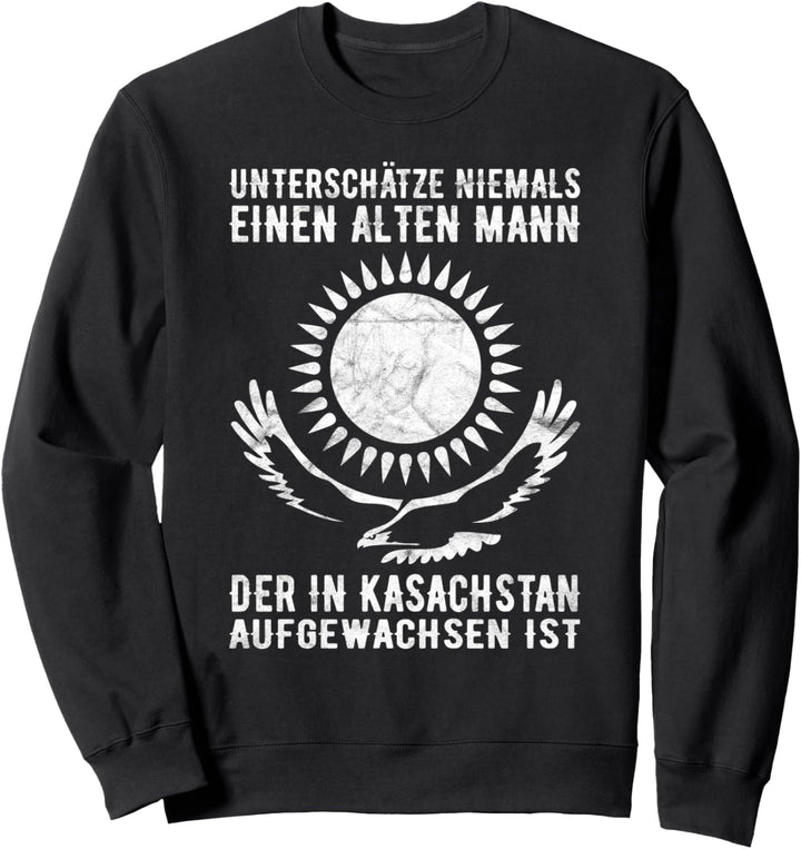 Kasachstan Kasache Aussiedler Spätaussiedler Alter Mann Sweatshirt
