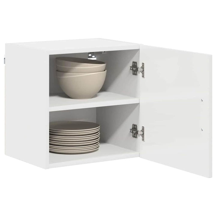 vidaXL Geschirrspülerfront Kalmar Hochglanz Weiss 40 x 31 x 40 cm, Eleganter moderner Küchenregal, g