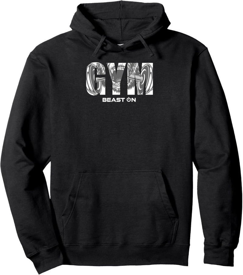 GYM | Gorilla Hantel Schrei | GYM Motivation Fitness Sprüche Pullover Hoodie