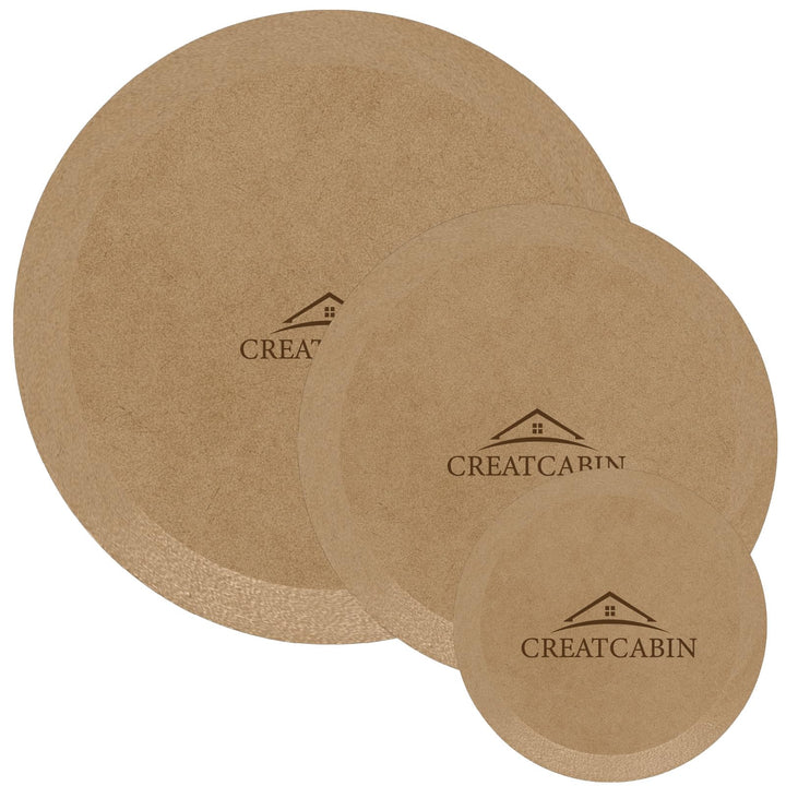 CREATCABIN 3 Stück Runde Keramikplatten Formformen 3 Grössen Holz Töpferformen Ton Töpferformwerkzeu