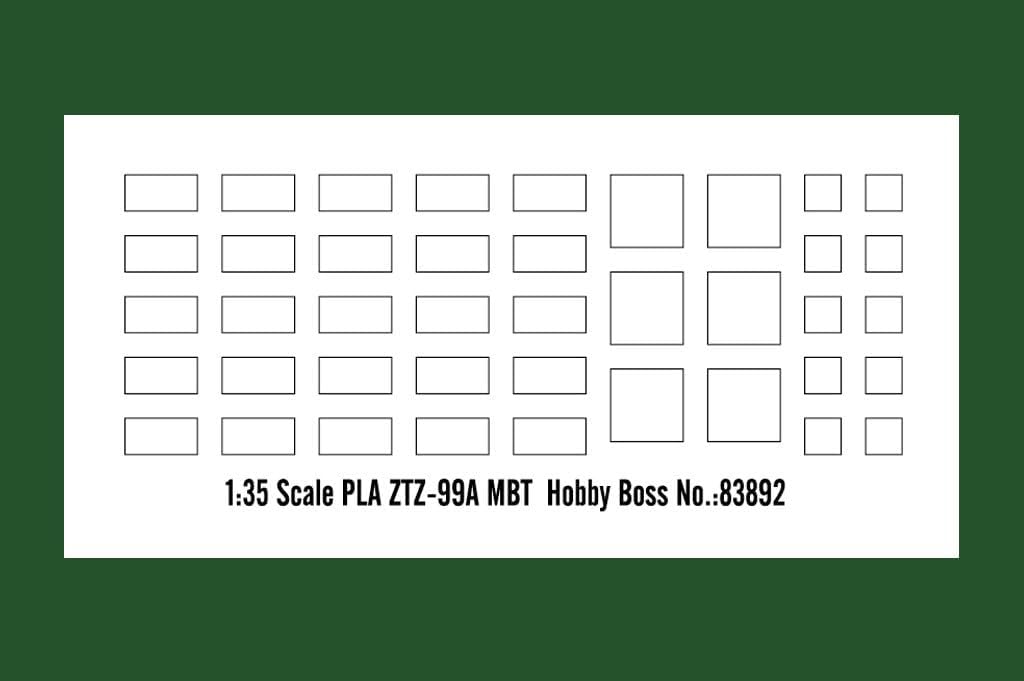 Hobby Boss 083892 Army 1/35 PLA ZTZ 99A MBT, Transparent