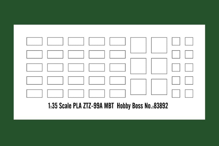 Hobby Boss 083892 Army 1/35 PLA ZTZ 99A MBT, Transparent