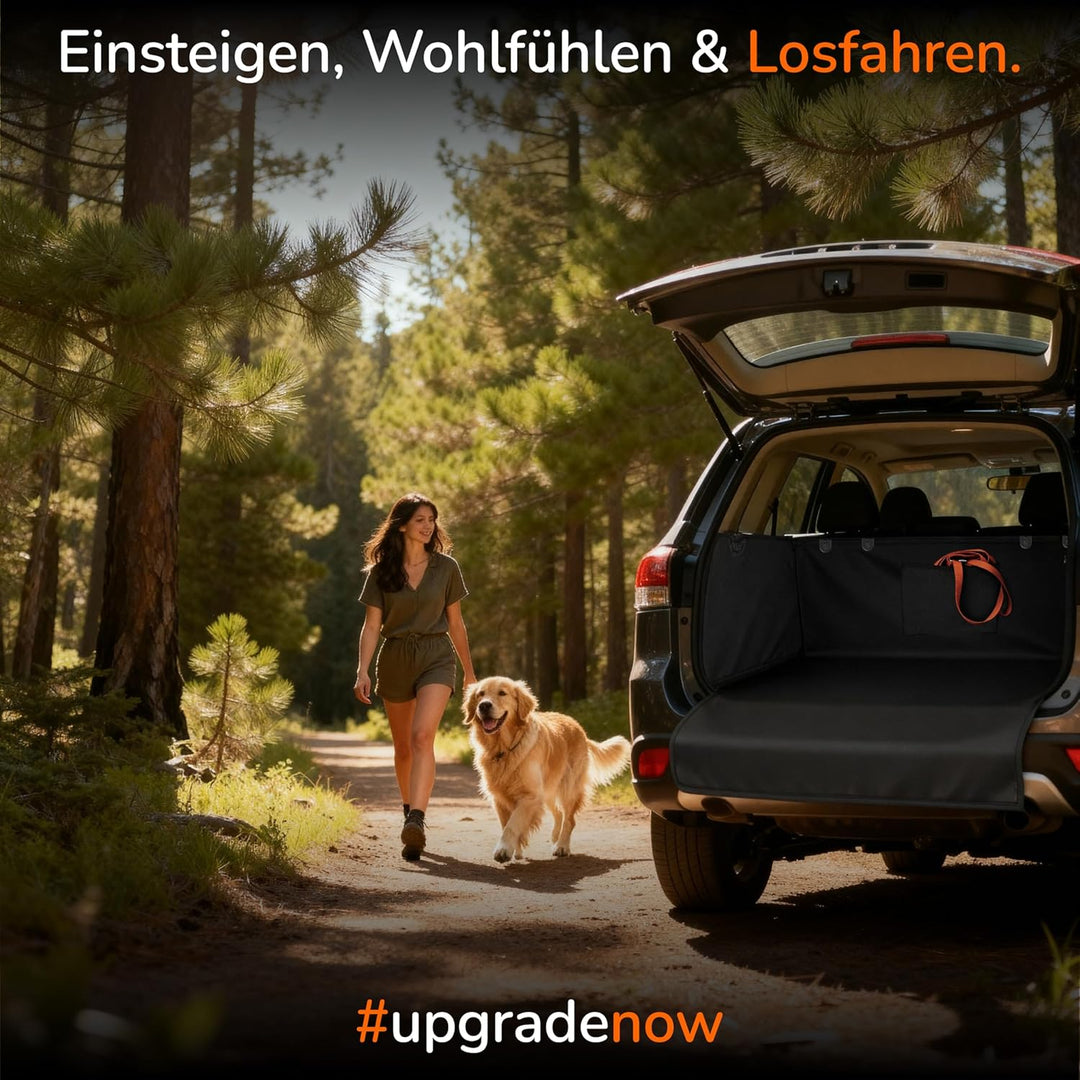 Upgrade4cars Kofferraumschutz Hund mit Ladekantenschutz Wasserdicht & rutschfest | Auto Hundedecke K