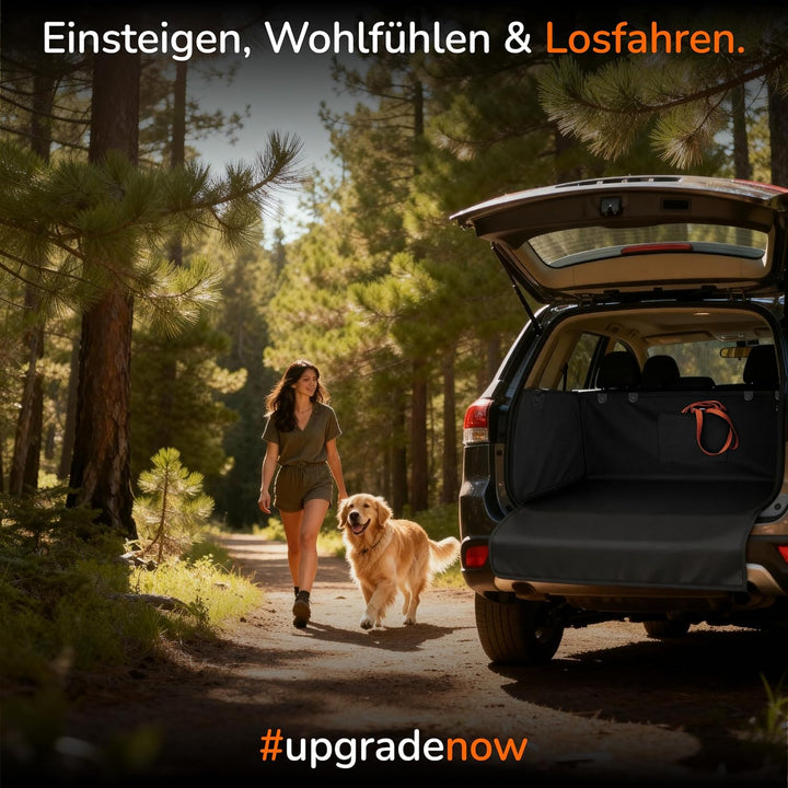 Upgrade4cars Kofferraumschutz Hund mit Ladekantenschutz Wasserdicht & rutschfest | Auto Hundedecke K