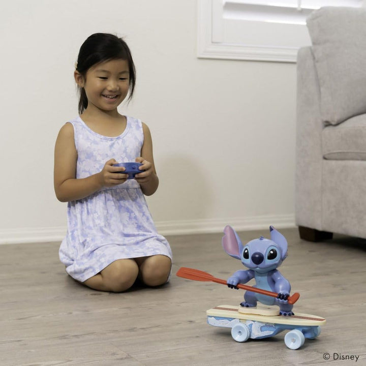 Jada Disney Stitch Surfer – Charakter dreht Sich um 360 ° – aufsteht von alleine – offiziell lizenzi