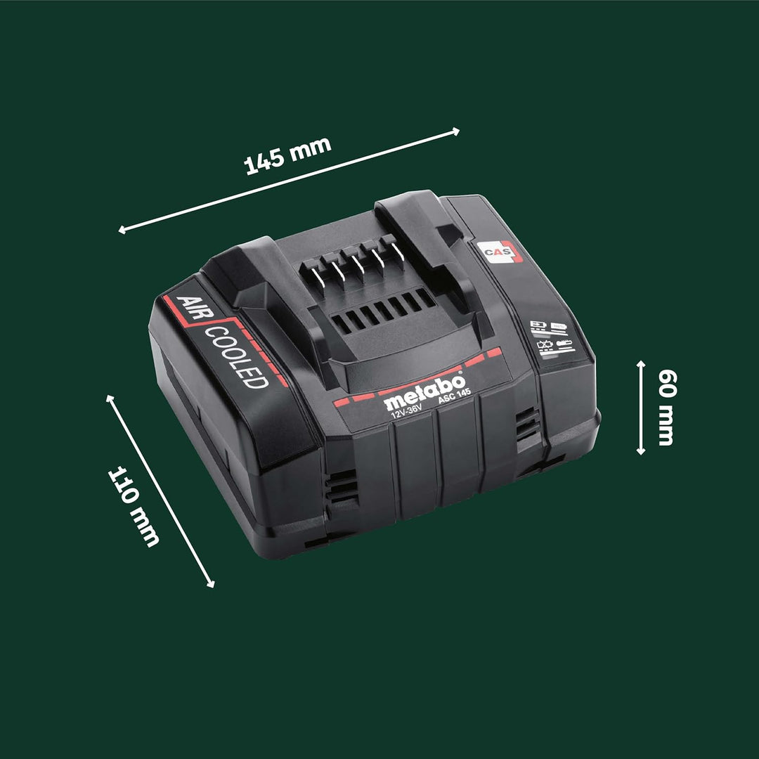 Metabo Schnellladegerät ASC 145 , 12-36 V, "AIR COOLED", EU - 627378000
