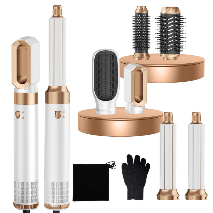 MogaWave Haarstyler Pro Air Styler 6 in 1 Hair Styler 1000W Rundbürstenföhn, Warmluftbürste, Föhnbür