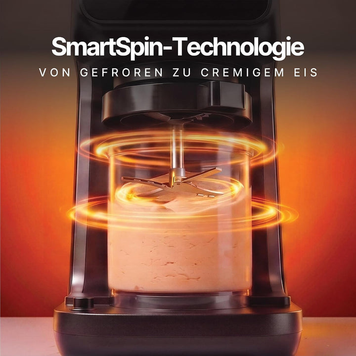 Seeger MultiCream Eismaschine, 1,5L, 10 Funktionen für Eis, Sorbet, Gelato, Milchshakes, Slushi & Fr
