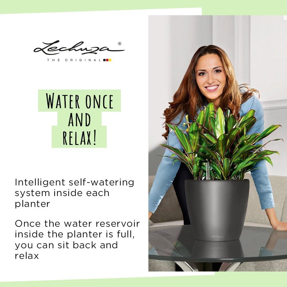 LECHUZA CLASSICO Premium LS 28 scarlet rot hochglanz 16047 28.5x28.5x26 cm Scarlet Rot Hochglanz Ein