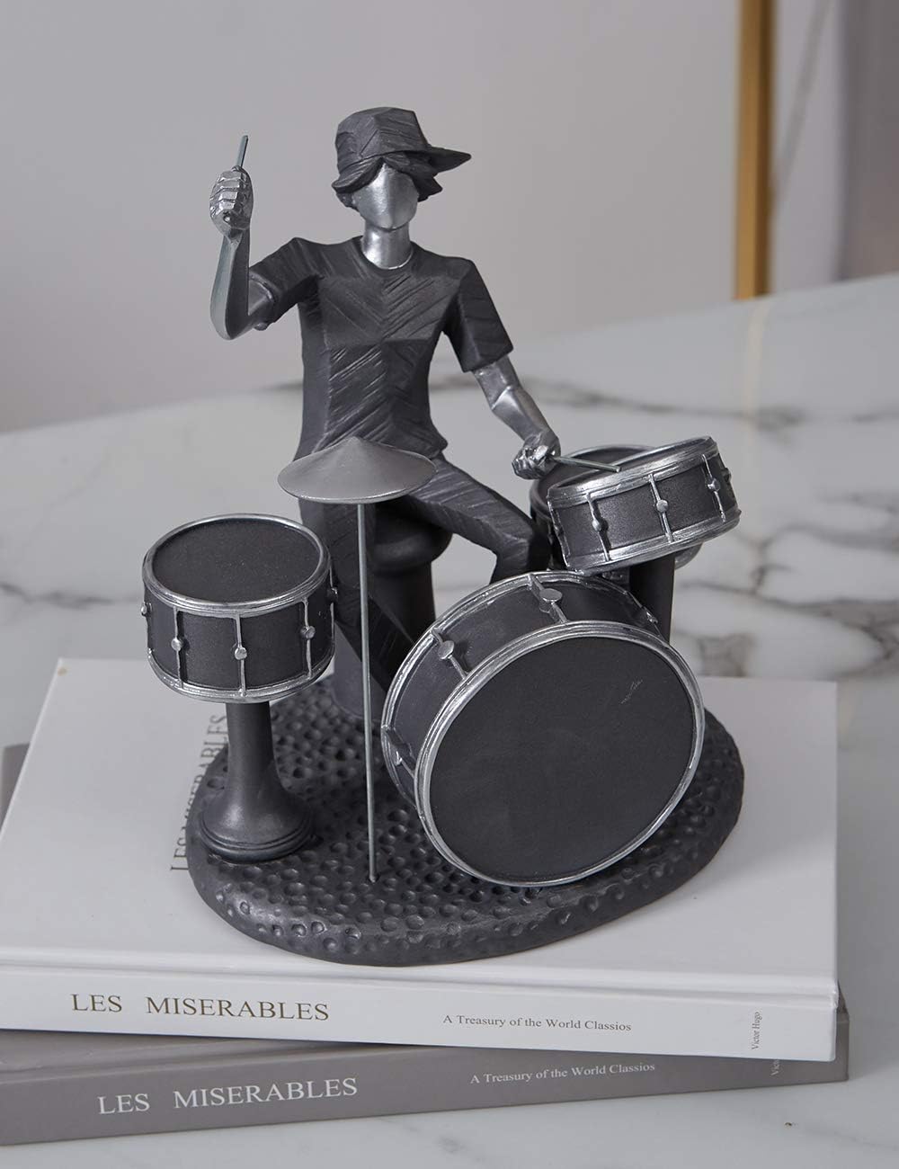 NENBOLEC Musik Dekor Skulptur Modern Figuren Statue Wohnzimmer Kunst Arts Polyresin Geschenk 21cm
