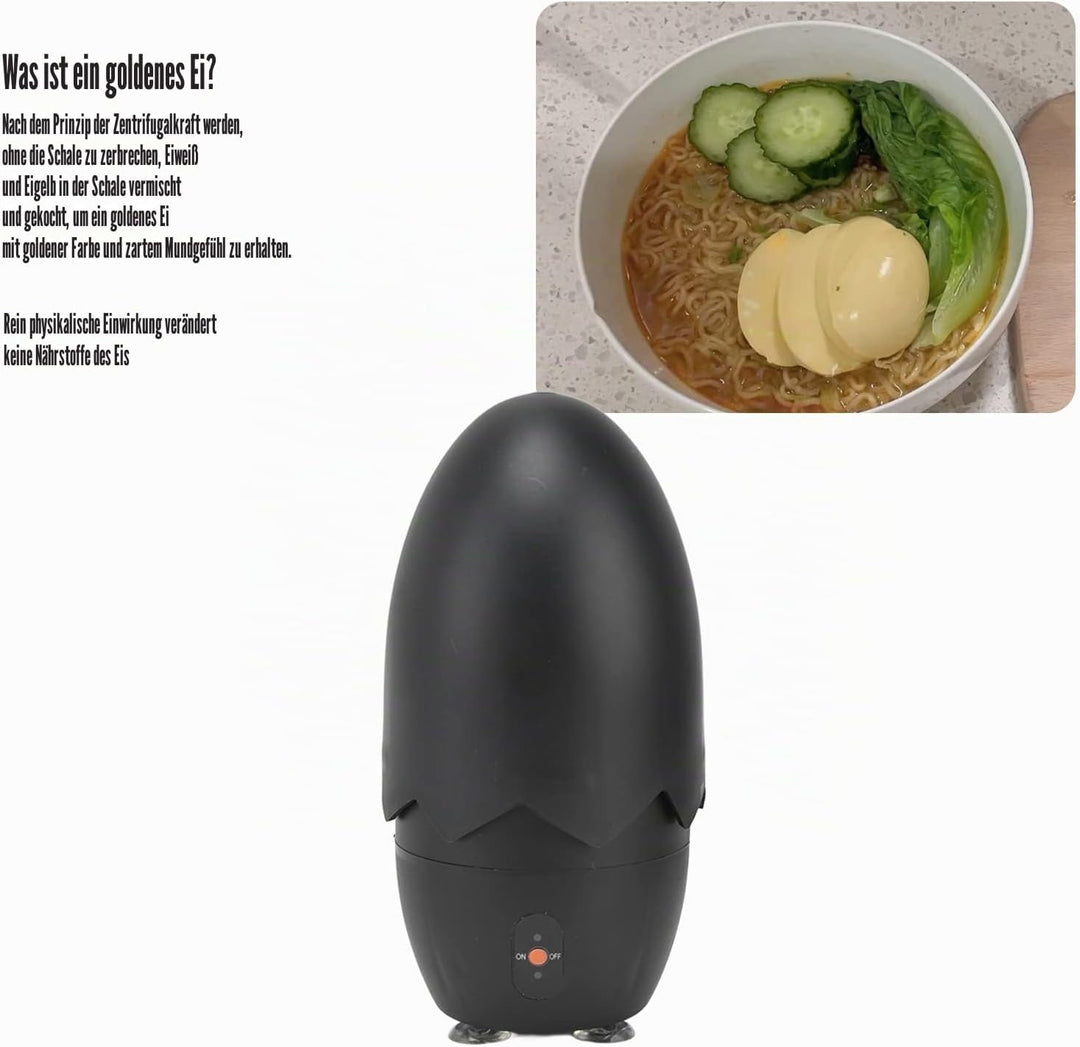 Elektrischer Egg Scrambler, Golden Egg Shaker Schneebesen Egg Spinner Egg Dotter Mixer Golden Egg Ma