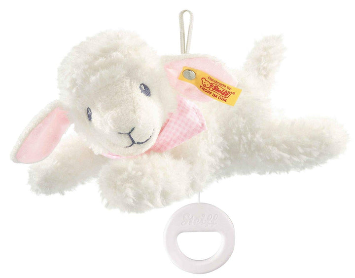 Steiff 239649 Träum-süss-Lamm Spieluhr Plüschtier, Mehrfarbig, Medium, 25 cm, 25 cm