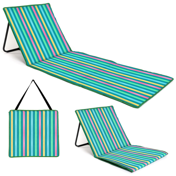 just be... Sonnenmatte für den Strand, klappbar, leicht, tragbar, verstellbare Sonnenliege mit Rücke