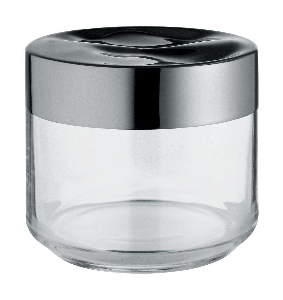 Alessi Julieta LC07 - Hermetisches Design Küchenglas, Glas im Glas mit 18/10 Edelstahldeckel, 50 cl