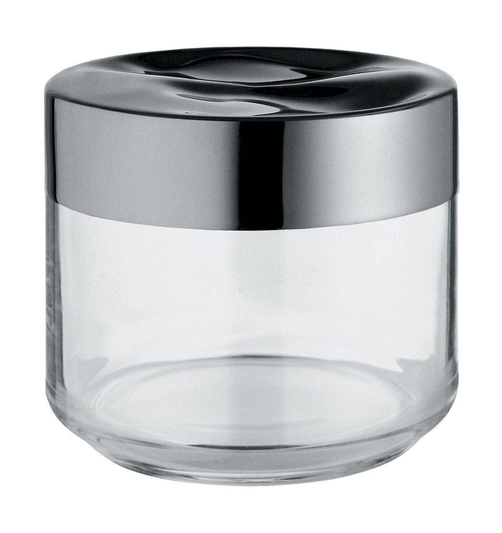Alessi Julieta LC07 - Hermetisches Design Küchenglas, Glas im Glas mit 18/10 Edelstahldeckel, 50 cl