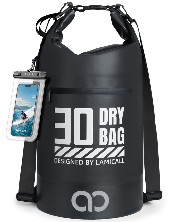Lamicall Dry Bag, wasserdichte Tasche - [Robust & Kratzfest] 5L/10L/20L/30L/40L Rucksack Wasserdicht