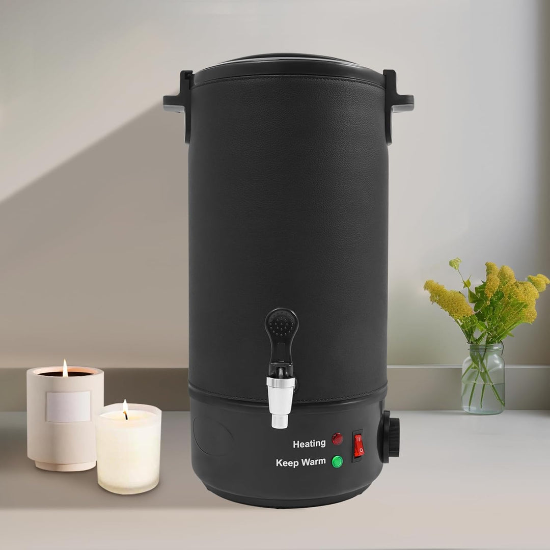 GGTYURTM 10L Wachsschmelzer Edelstahl 1100W EU Wax Melter 352oz Wachserhitzer mit Temperaturregelung