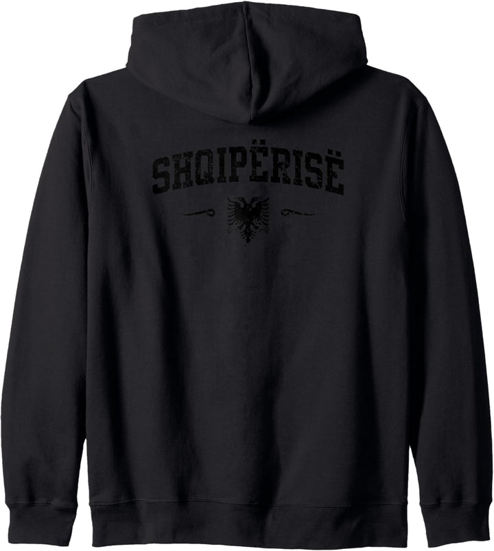 Albania Sport Design mit Doppeladler Shqipëria Kapuzenjacke