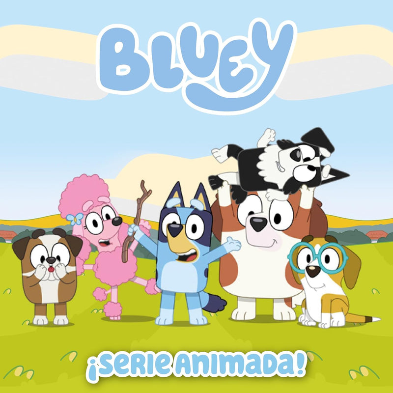 Bluey - Collector Case mit Figuren, Sammelbox für Welpen, 6 Figuren aus der Zeichnungsserie für Kind