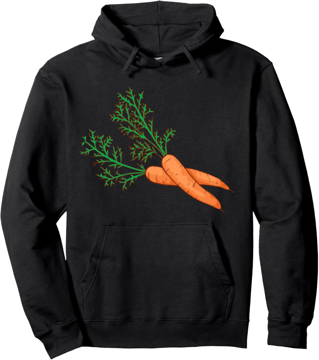 Karotten Möhren Mohrrüben Gemüse Vegan Veganer Vegetarisch Pullover Hoodie