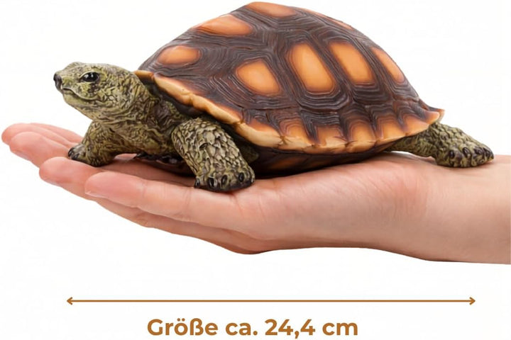 Gartenfigur Schildkröte Gross – Gartendeko aus Polyresin für Garten, Terasse und Balkon – frostbestä