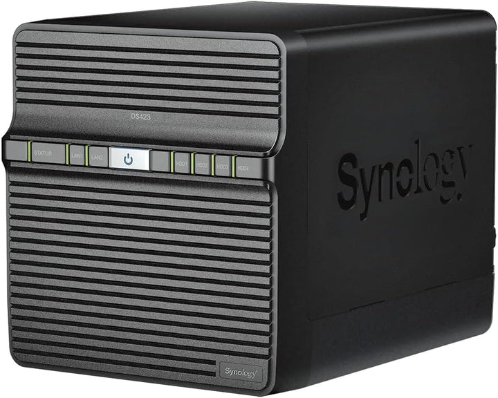 Synology DS423 16 TB 4 Bay Desktop NAS-Lösung installiert mit 4 x 4 TB Western Digital Red Plus Lauf