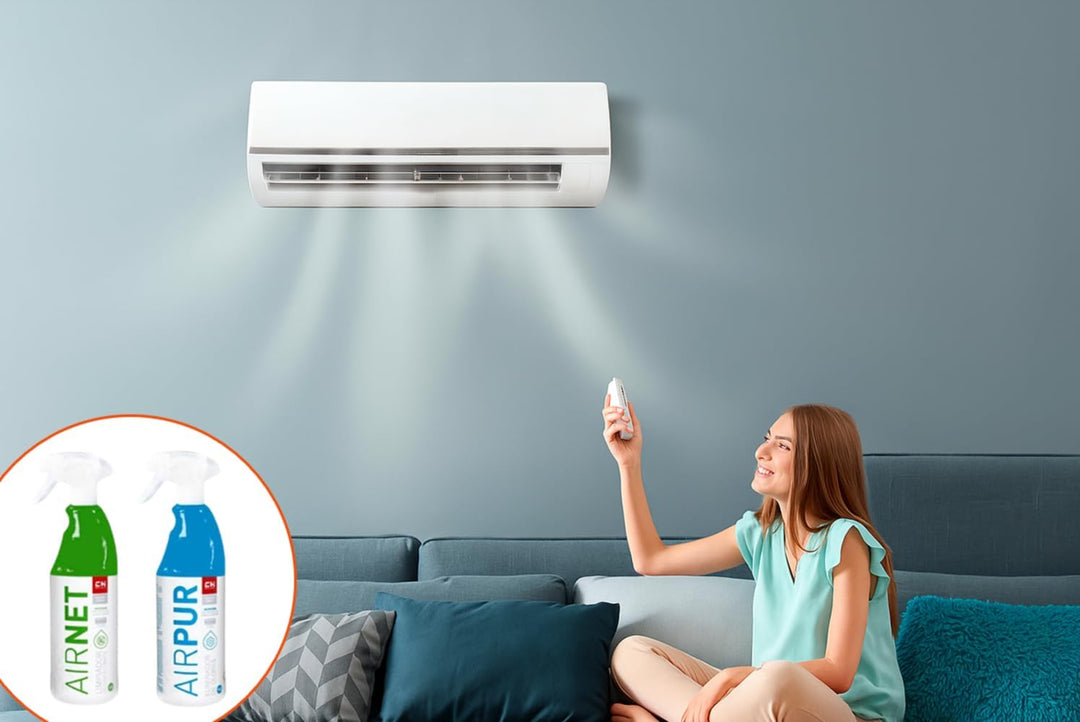 Recamania Airnet + Airpur Sprühreiniger, entfernt Gerüche, Klimaanlage, 750 ml