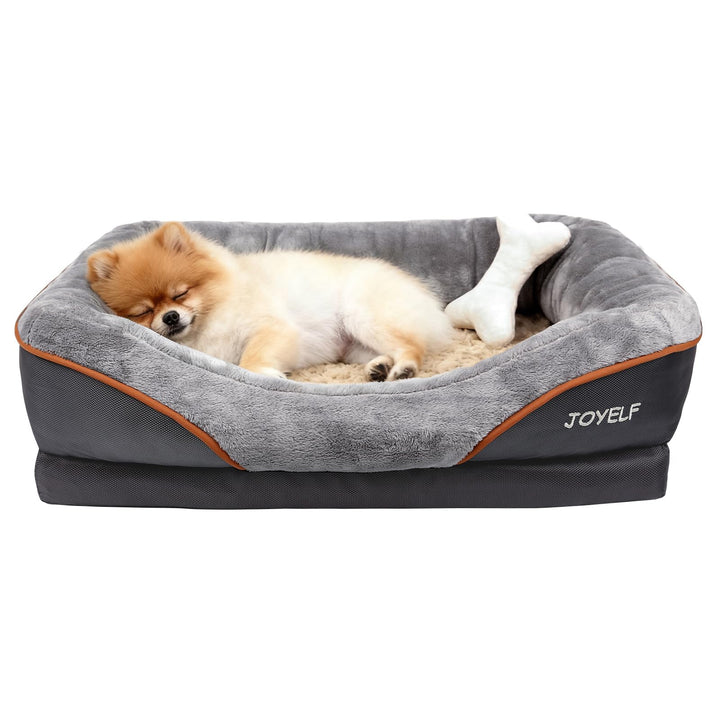 JOYELF Memory Foam Hundebett Kleines orthopädisches Hundebett & Sofa mit abnehmbarem waschbarem Bezu