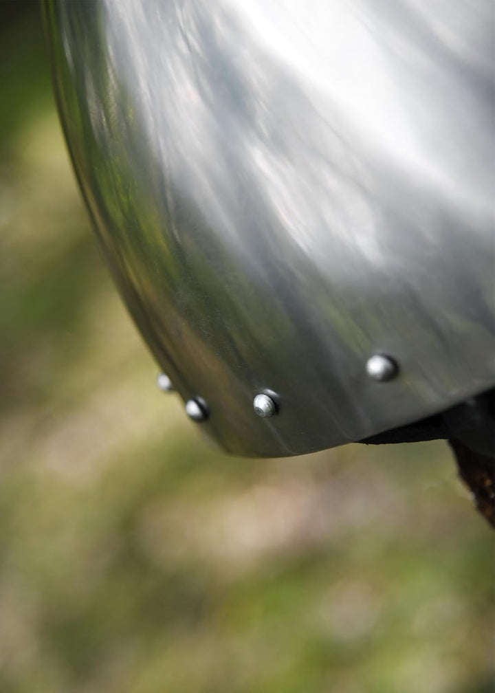 Ulfberth Konischer Nasalhelm | Tschechicher Olmütz Helm | Normannen Helm aus 2 mm Stahl mit verstärk