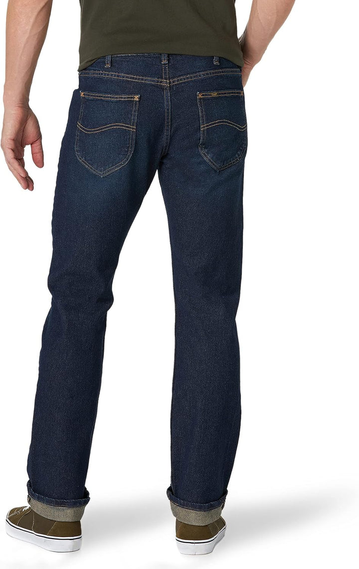 Lee Men's Legendary Slim Straight Leg Jean, Road Rash, 28W x 32L