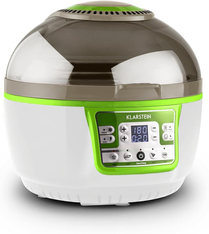 Klarstein VitAir Heissluftfritteuse Fritteuse, 1400 Watt, fett-frei Frittieren + Backen + Grillen +