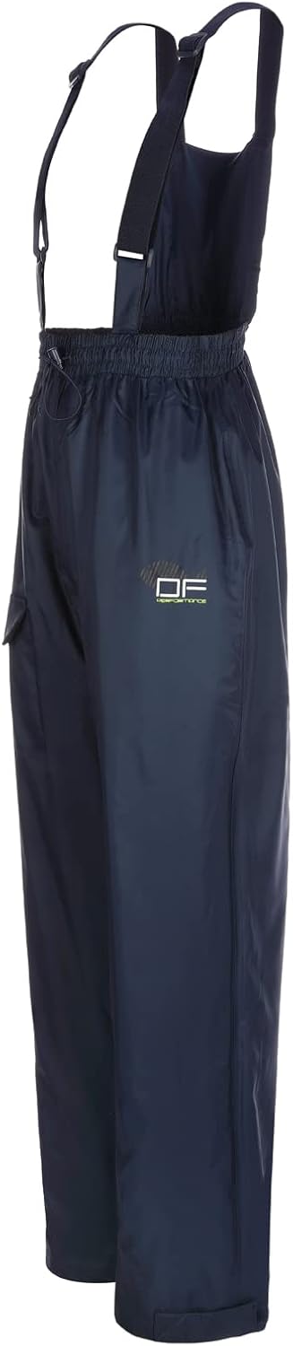 Dry Fashion Herren Regenhose Segelhose - Leichte Regenlatzhose Überziehhose Wasserdicht Winddicht At