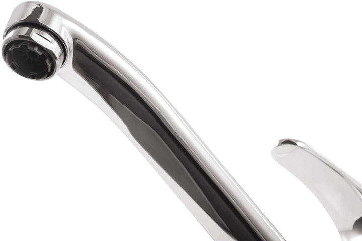 aquaSu® 77120 7 Einhandmischer Soul für Spüle Niederdruck, Küchenspüle Chrom, Soul