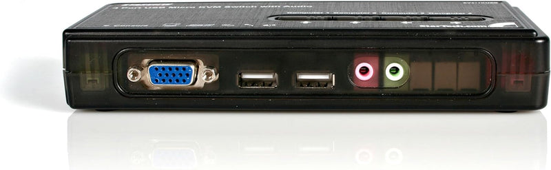 StarTech.com 4 Port VGA / USB KVM Switch inkl. Kabel und Audio - 4-fach VGA Desktop Umschalter