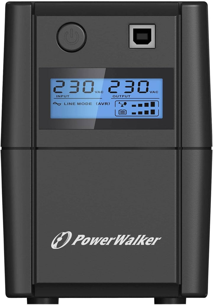 PowerWalker VI 650SE LCD/IEC Unterbrechungsfreie Stromversorgung (UPS) 650 VA 4 AC-Ausgänge Line-Int