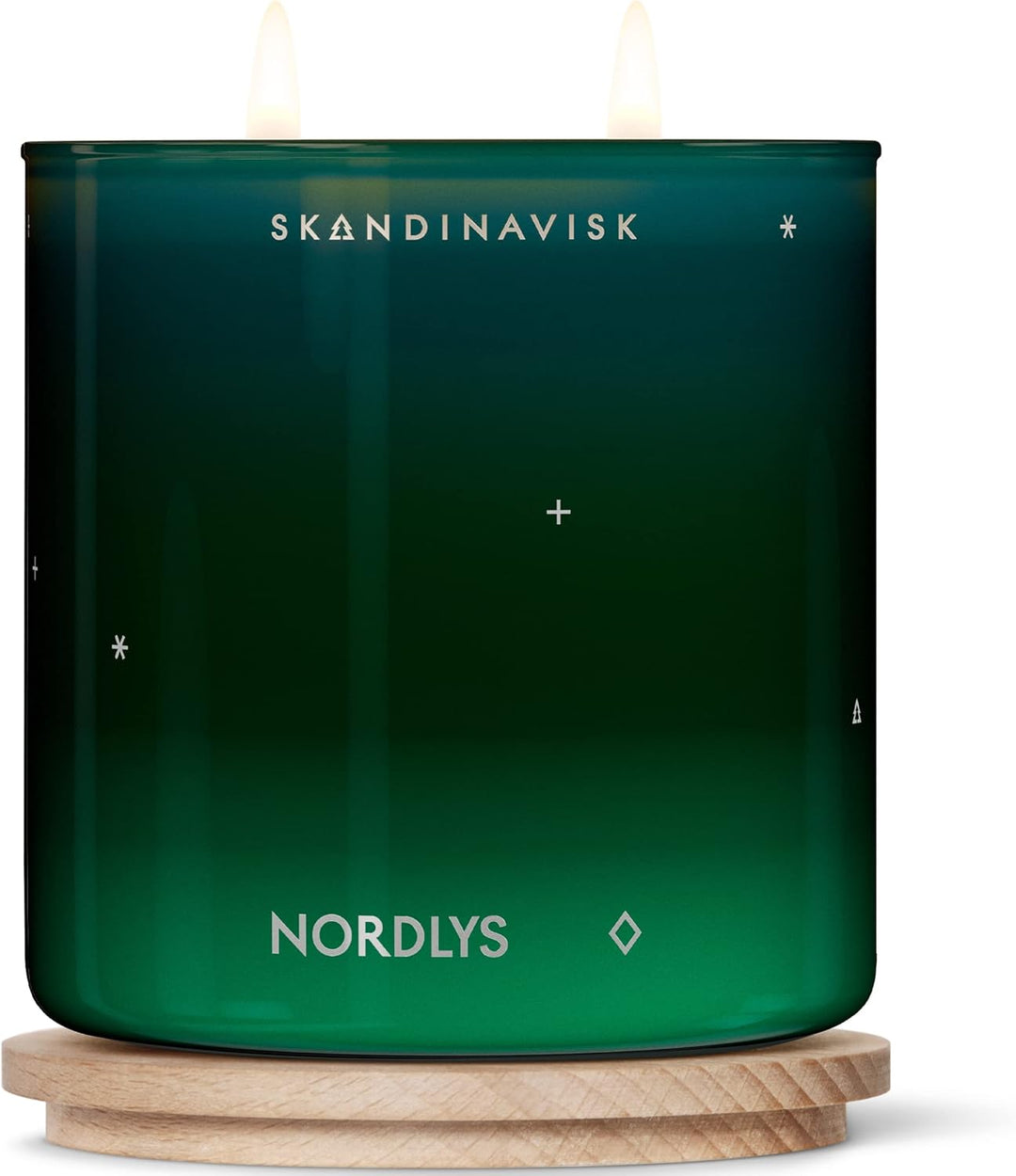 Skandinavisk NORDLYS 'Nordlichter' Duftkerze. Duftnoten: Arktische Intensität und sphärische Farben,