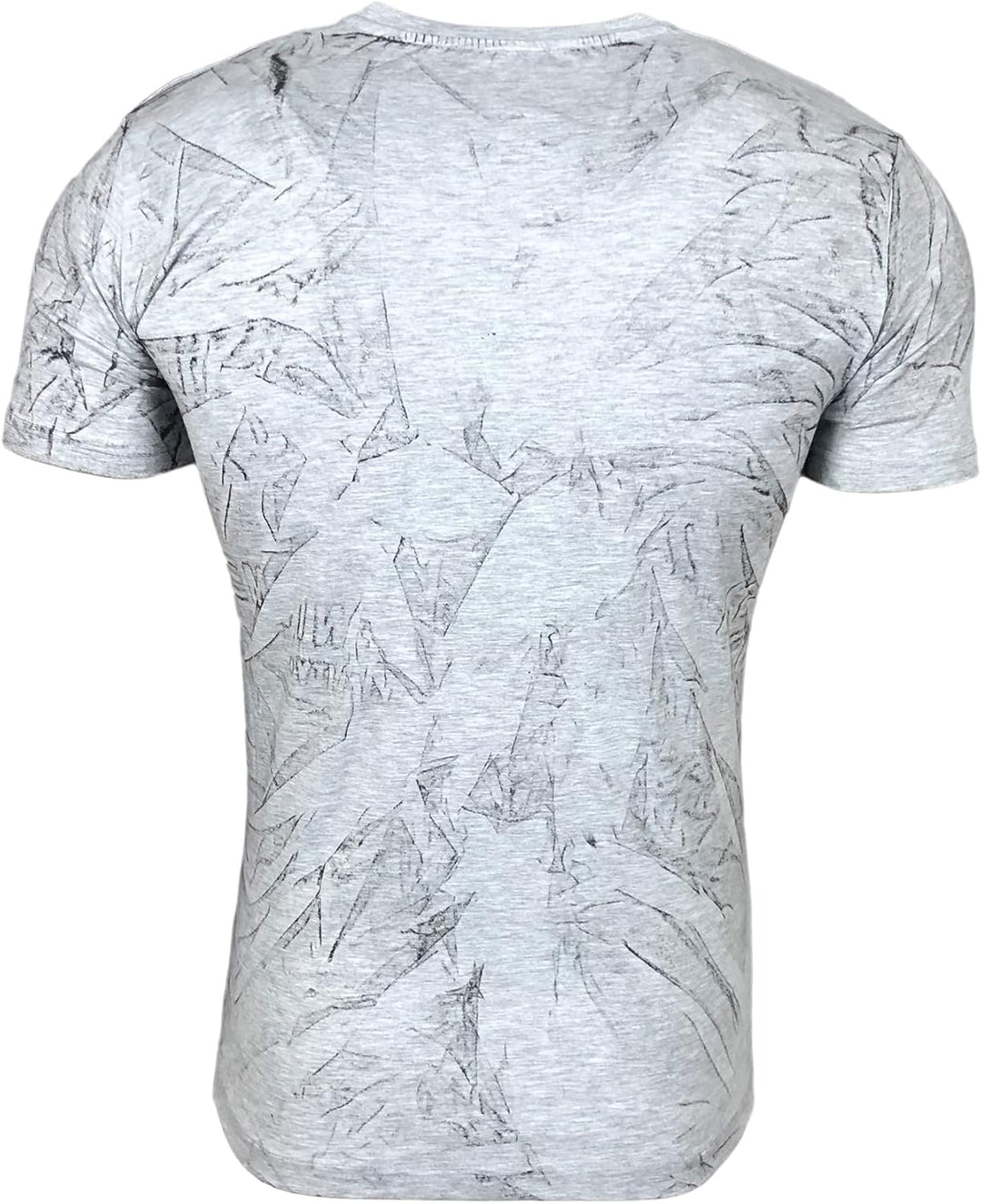 Subliminal Mode Herren-T-Shirt, gewaschen, Vintage, Rundhalsausschnitt, 3D-Druck, kurzärmlig, Grösse