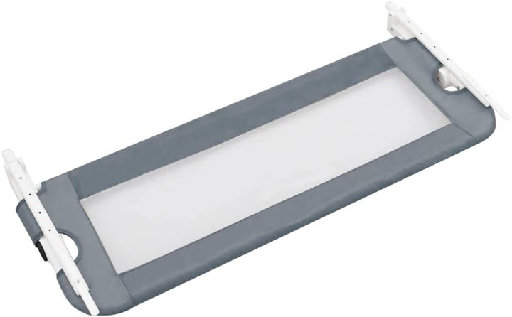puraday Kleinkind-Bettschutzgitter Grau 102x42 cm Polyester Bettgitter Rausfallschutz Rausfallschutz