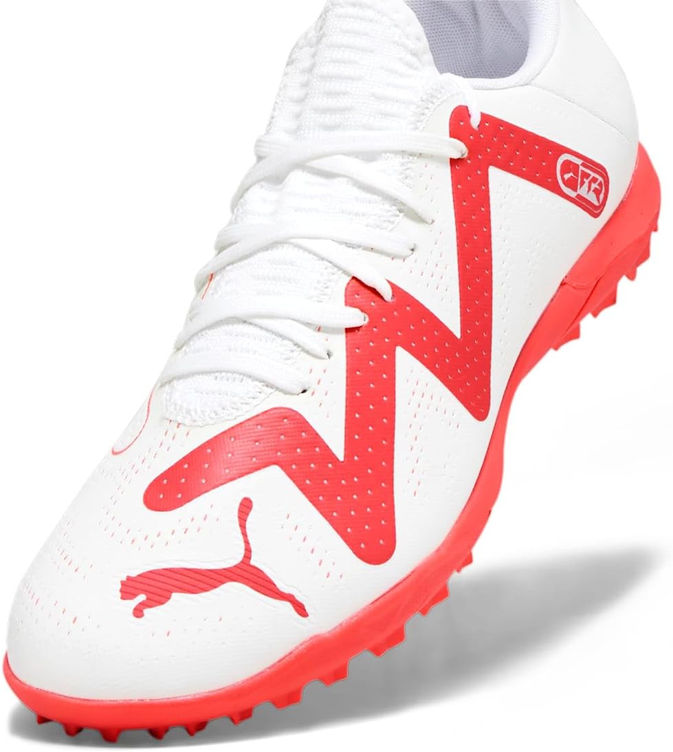 PUMA Herren Future Play Tt Fussballschuh 40 EU Puma White Fire Orchid, 40 EU Puma White Fire Orchid