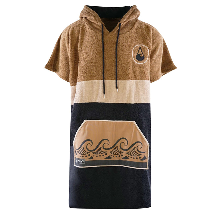 WAVE HAWAII Cumbuco Surfponcho für Körpergrössen von 160-190 cm Poncho 95% ÖKO Baumwolle Umkleidehil