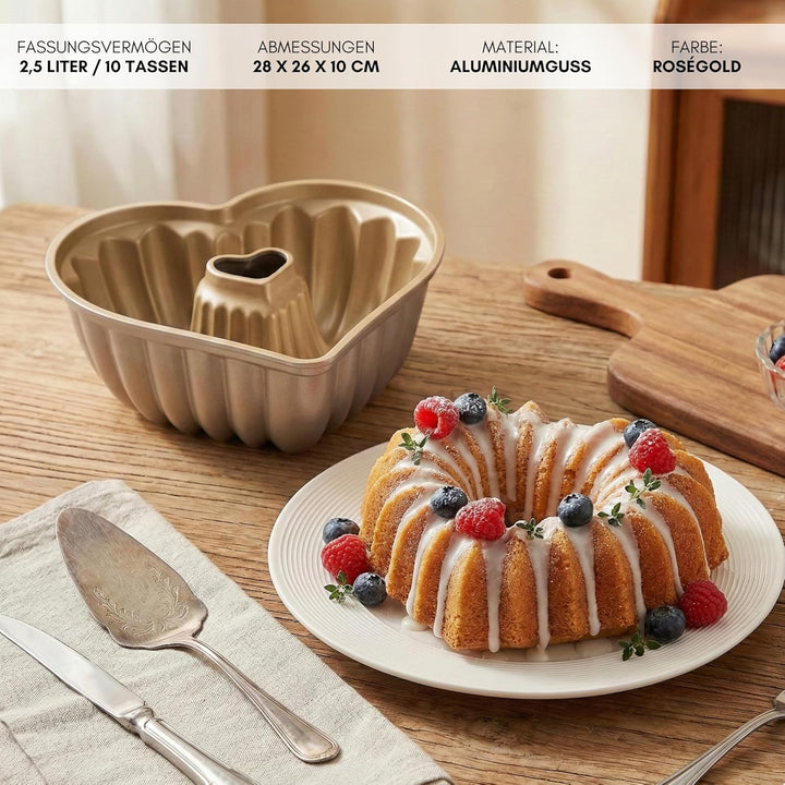 Erreke Gugelhupfform, Professionelle Qualität Kuchenform, Gugelhupf Backform, Sehr Widerstandsfähig,