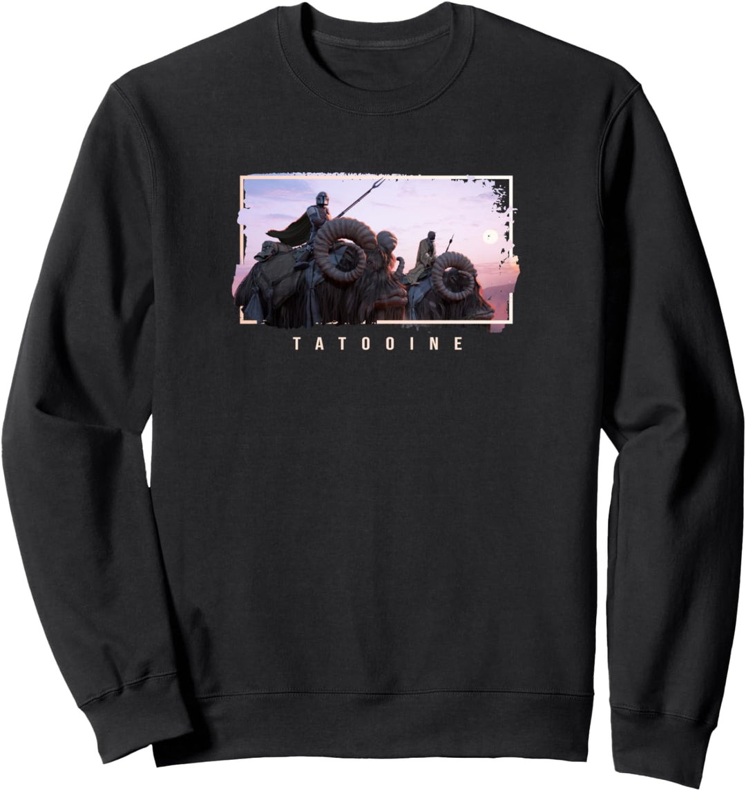 Star Wars Mando Tatooine Poster Sweatshirt