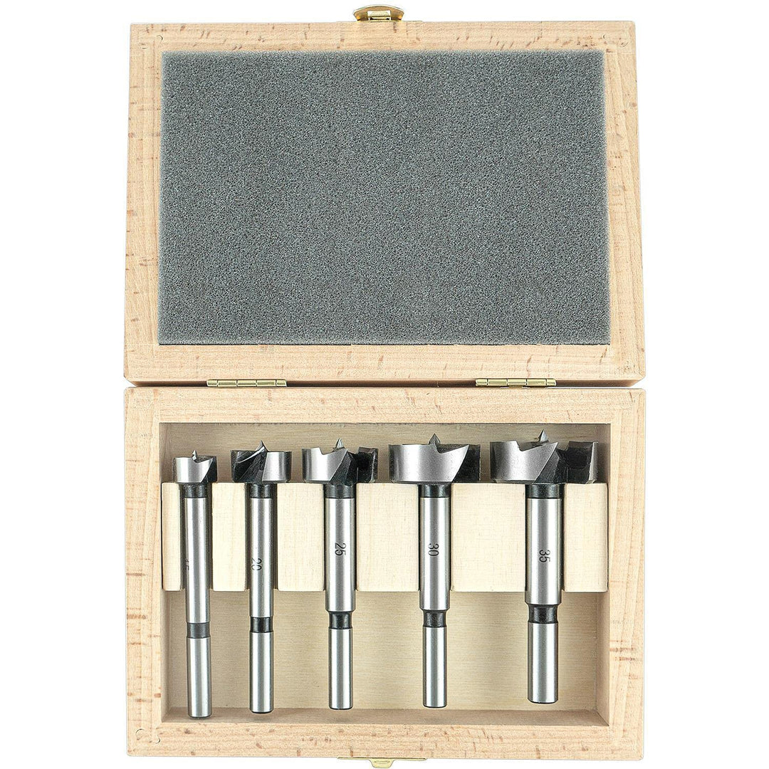 ENT 40305 5-teilig Forstnerbohrer Premium Set Werkzeugstahl geschmiedet, Durchmesser (D) 15-20-25-30