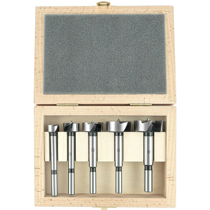 ENT 40305 5-teilig Forstnerbohrer Premium Set Werkzeugstahl geschmiedet, Durchmesser (D) 15-20-25-30