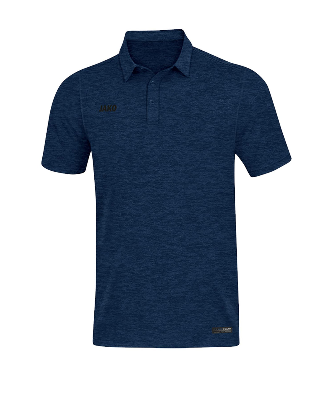 JAKO Herren Polos Polo Premium Basics, marine meliert, XXL, 6329 XL Marine Meliert, XL Marine Melier