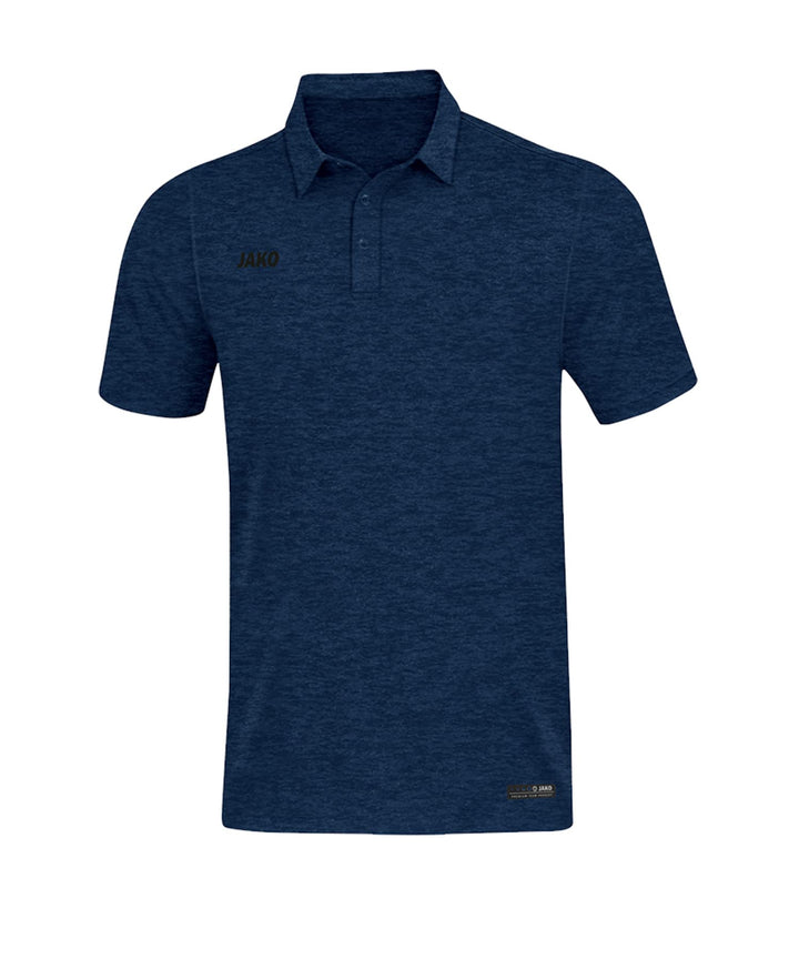 JAKO Herren Polos Polo Premium Basics, marine meliert, XXL, 6329 XL Marine Meliert, XL Marine Melier