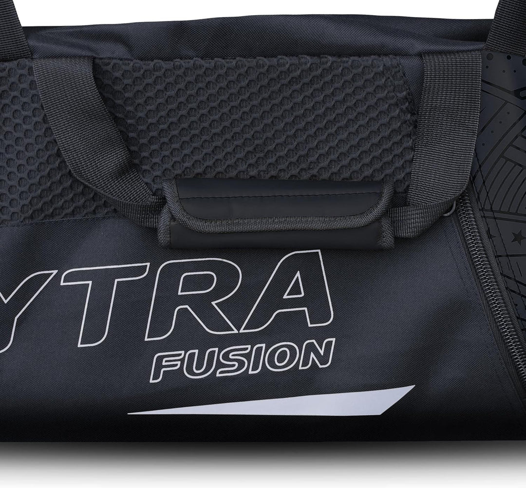 Mytra Fusion Sporttasche mit Schulter sporttaschen zum Herren & Damen trainingstasche (Black) Schwar