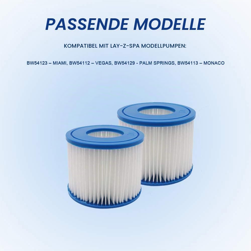 WuYan Ersatz Whirlpool Filterkassette für Best-Way für Flowclear Grösse VI Ersatzfilterkassette für