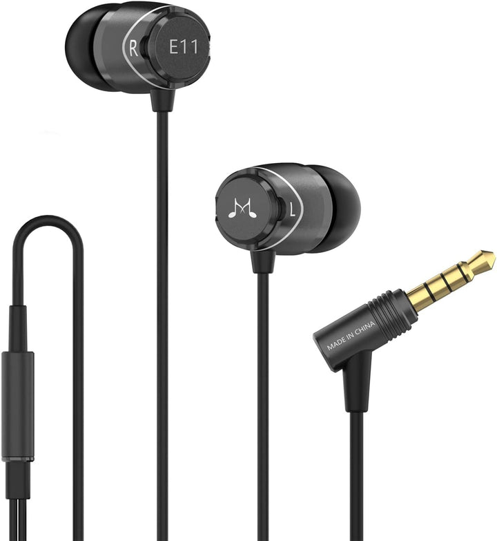 SoundMAGIC E11 High-Fidelity In-Ear Headphones with Soundproof Noise Reduction, Headset Schwarz, Sch
