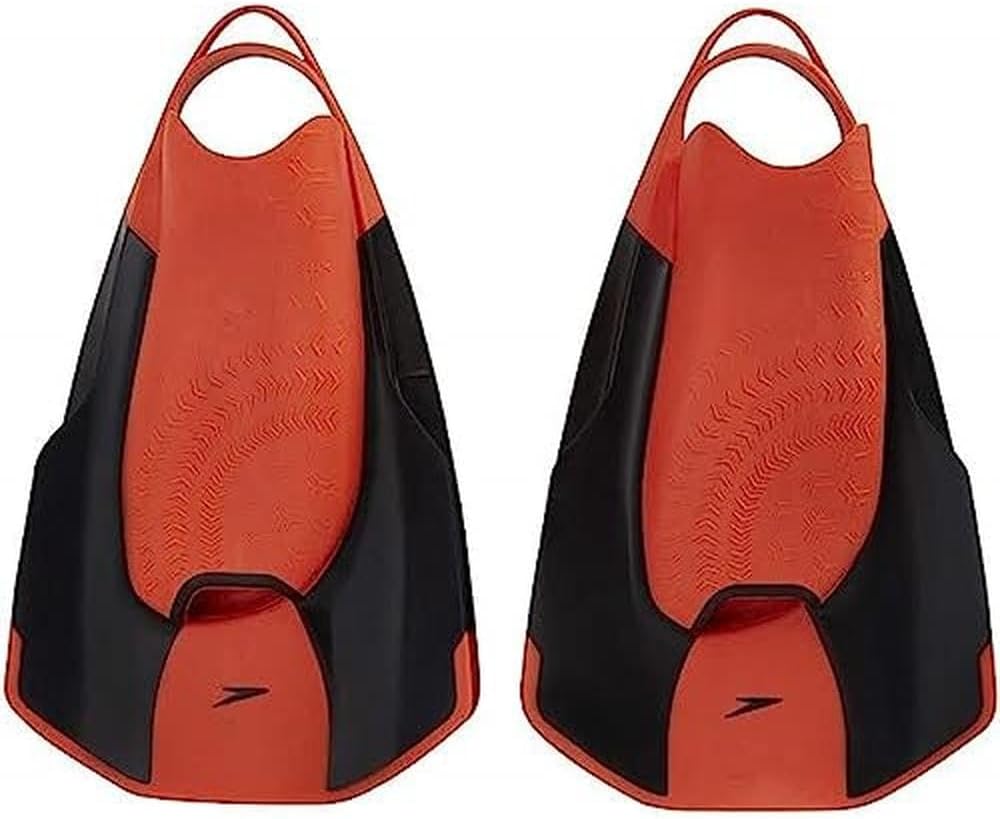 Speedo Unisex Erwachsene Fastskin Kickfin Kick Fin 5-6 Schwarz/Siren Rot, 5-6 Schwarz/Siren Rot